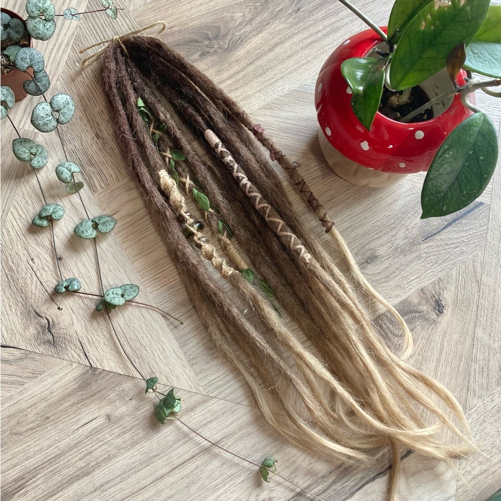 Boho Brown and Blonde Dreadlock Extensions